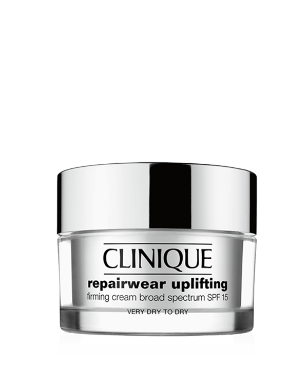 Repairwear™ Uplifting Firming Cream Broad Spectrum SPF 15, Firming cream for face and neck protects with SPF.