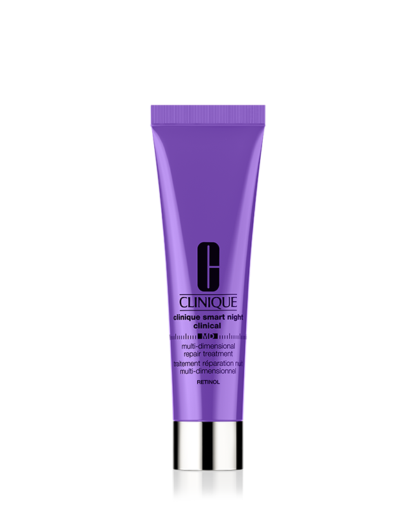 Clinique Smart Night™ Clinical MD Multi-Dimensional Repair Treatment Retinol, Skin-repairing nighttime treatment jumpstarts the anti-aging process with retinol plus hydration.