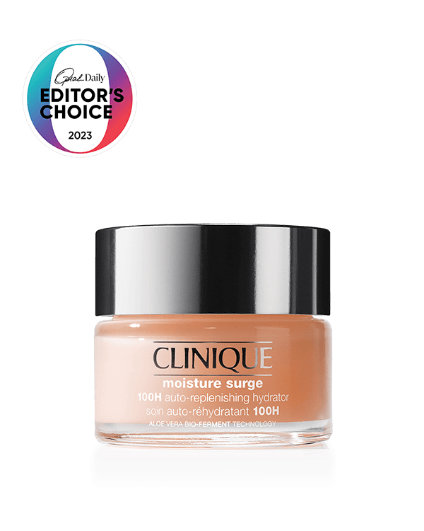 Moisture Surge™ 100H Auto-Replenishing Hydrator, Refreshing oil-free face moisturizer with aloe bioferment and hyaluronic acid delivers instant hydration that soothes in 3 seconds.